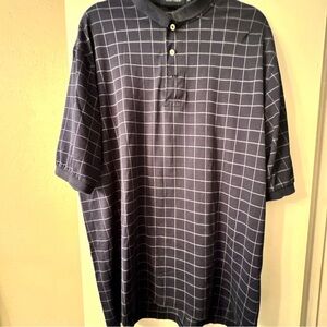 Polo Ralph Lauren Golf Men's Navy Checkered Polo Shirt Size XL